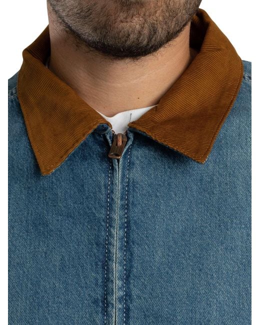 Levi's Blue Castro Full Zip Jacket for men
