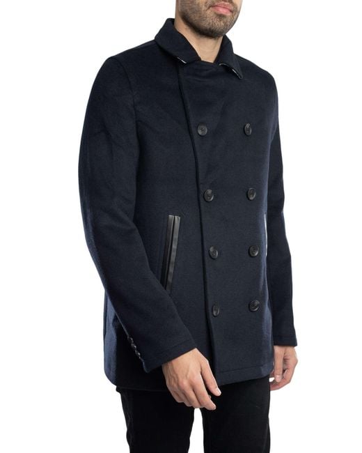Ted Baker Blue Aldovie Peacoat Jacket for men