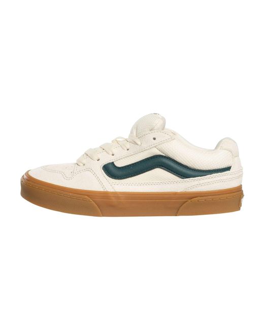 Vans White Caldrone Suede Trainers for men