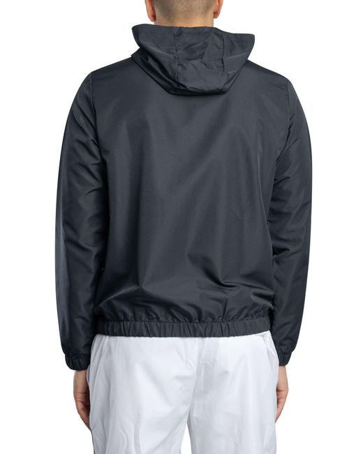 Aquascutum Blue Ripstop Piping Jacket for men