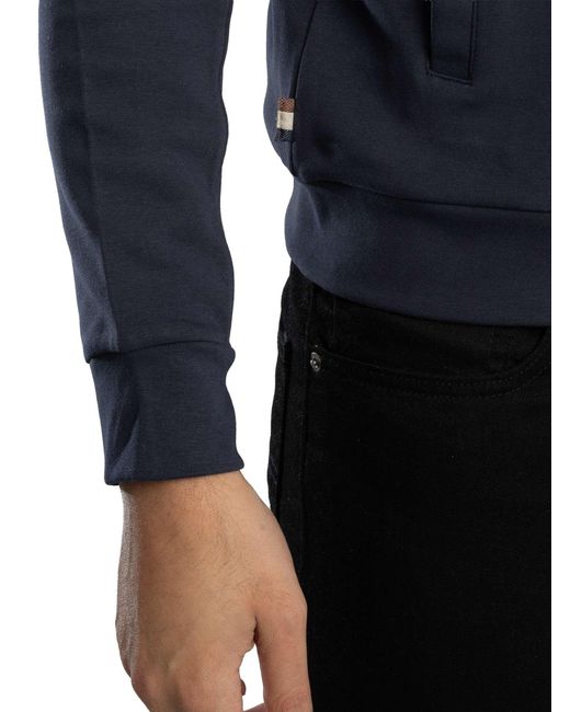 Aquascutum Blue Piping Scuba Track Jacket for men