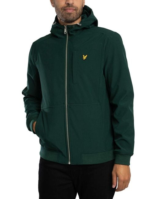 Lyle & Scott Green Softshell Jacket for men