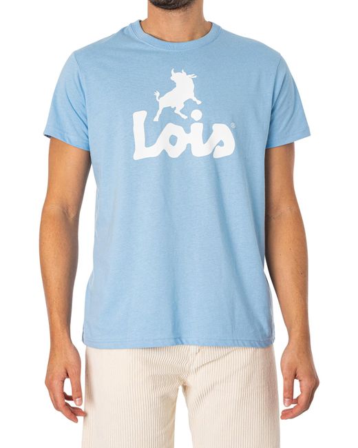 Lois Blue Logo Classic T-shirt for men