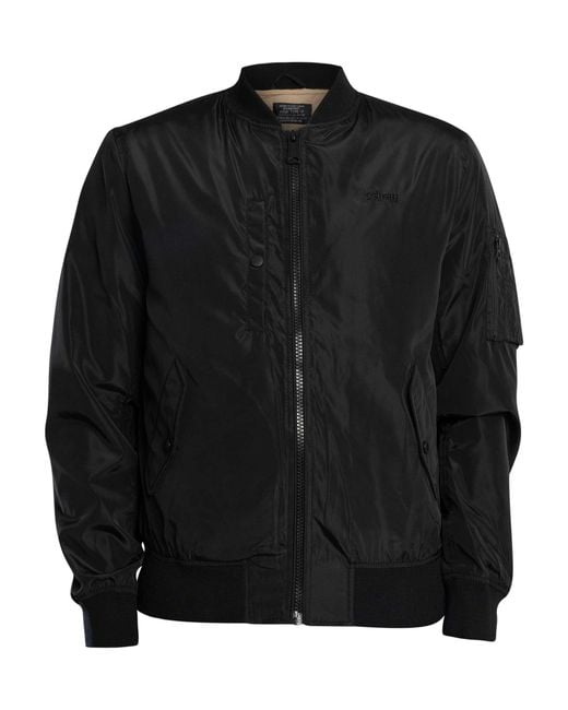 Schott Nyc Black Airstar Lightweight Bomber Jacket for men