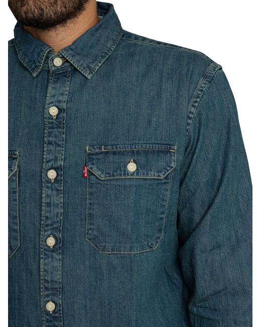 Levi's Blue Jackson Worker Shirt for men