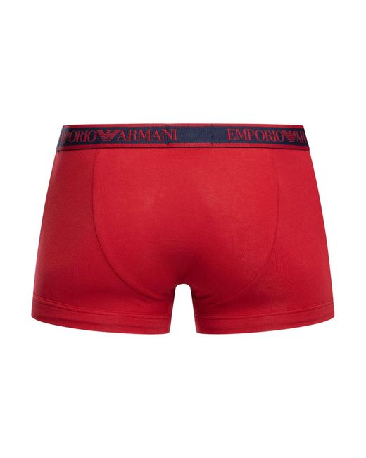 Emporio Armani White 3 Pack Trunks for men