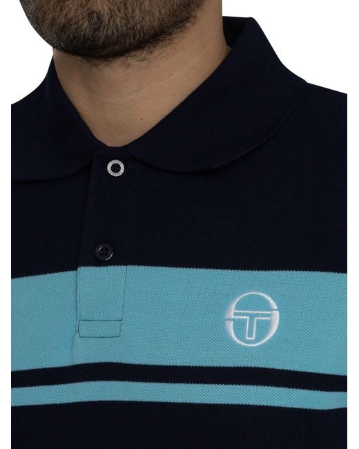 Sergio Tacchini Black Young Line Polo Shirt for men