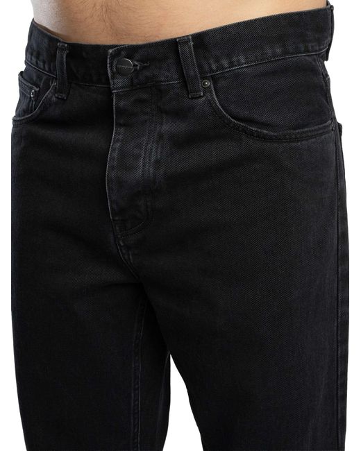 Carhartt Black Newel Relaxed Tapered Fit Jeans for men