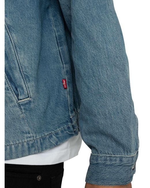 Levi's Blue Castro Full Zip Jacket for men