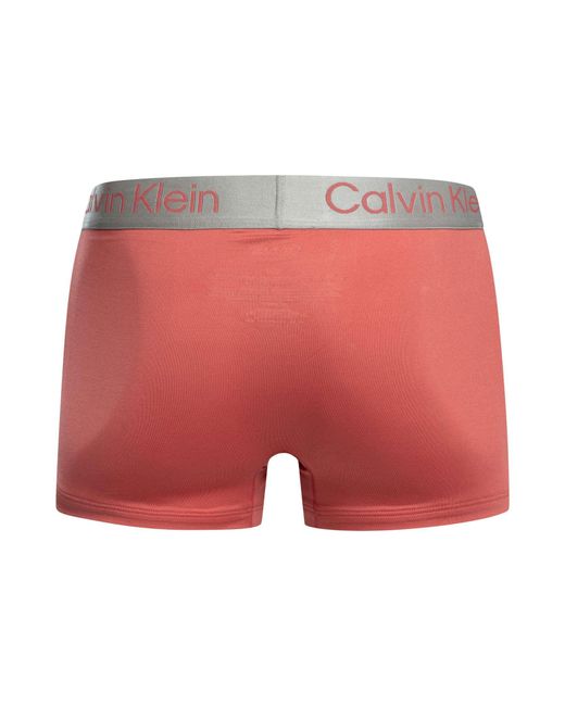 Calvin Klein Multicolor 3 Pack Brushed Microfiber Trunks for men
