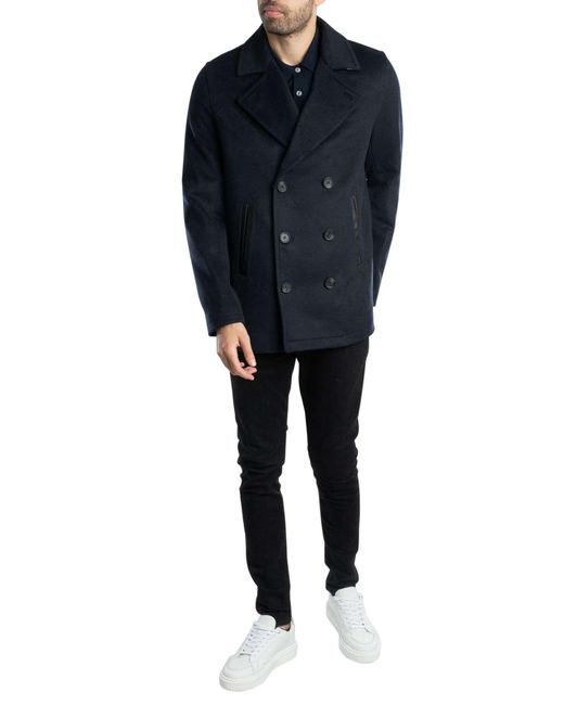 Ted Baker Blue Aldovie Peacoat Jacket for men