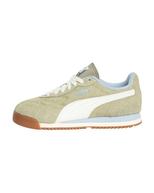 PUMA White Roma Anniversario Suede Trainers for men