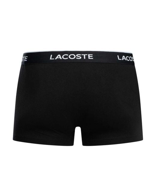 Lacoste Black 7 Pack Trunks for men