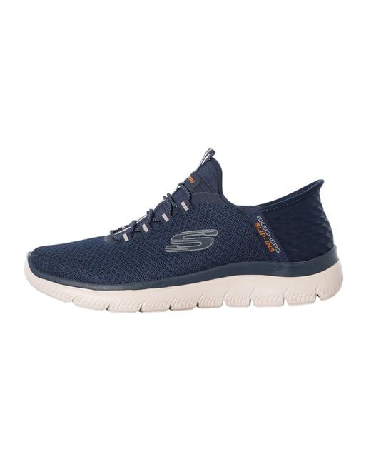 Skechers Blue Ultra Flex 3.0 Smooth Step Hands Free Slip-Ins Shoes 6.5 Ee for men