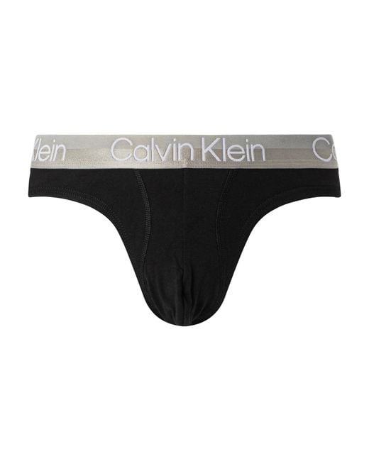 Calvin Klein Black 3 Pack Modern Structure Hip Briefs for men