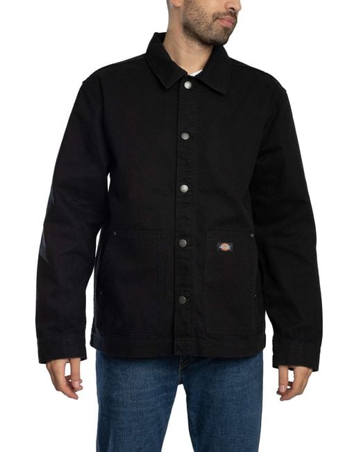 Dickies Black Unlined Canvas Barn Jacket for men