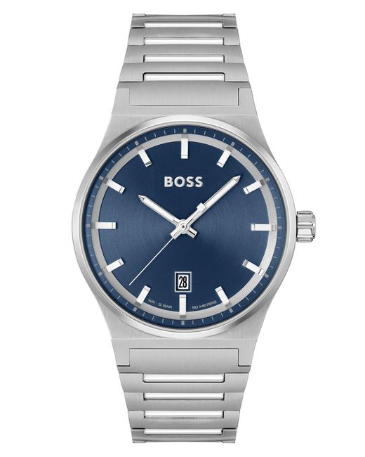 Boss Gray Cando Round Watch for men