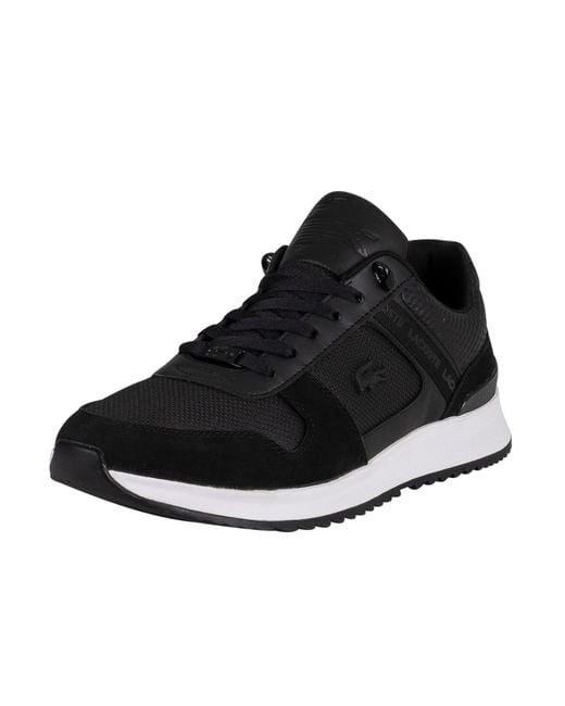 Lacoste Black Joggeur 2.0 0722 1 Sma Leather Trainers for men