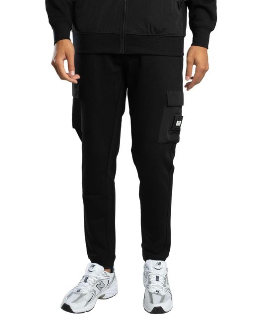 Weekend Offender Black Lippi Cargo Joggers for men