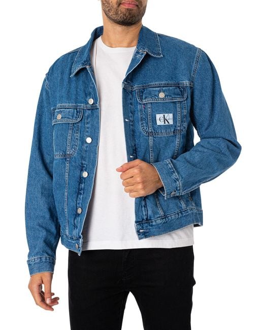 Calvin Klein Blue Regular 90's Denim Jacket for men