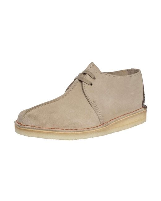 Clarks Natural Desert Trek Suede Shoes for men