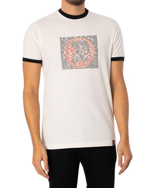 Trojan White Artist Logo T-shirt for men