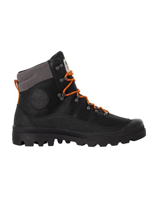 Palladium Black Pallabrousse Wp Hiker Leather Boots for men