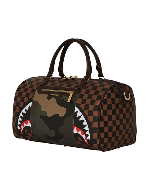Sprayground Sip With Camo Accent Mini Duffle Bag in Black for Men Lyst