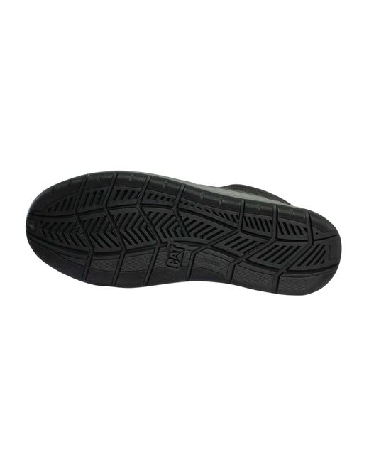 Caterpillar Black Apa Cush Sport Leather Boots for men