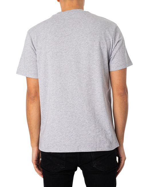 Lacoste Gray Logo Classic T-shirt for men