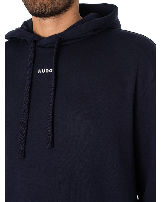 HUGO Blue Dapo Pullover Hoodie for men