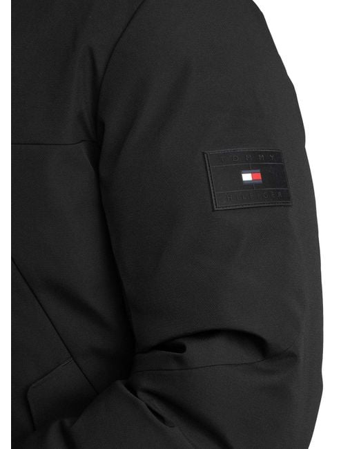 Tommy Hilfiger Black Tech Hooded Short Jacket for men