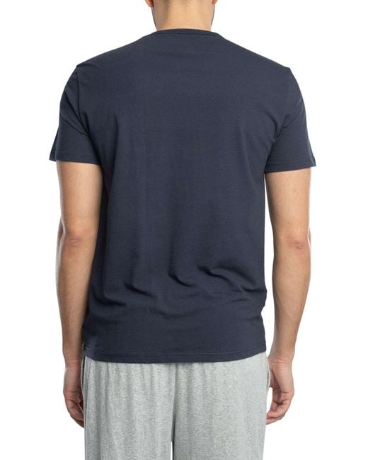 Emporio Armani Blue 2 Pack Crew Lounge T-shirts for men