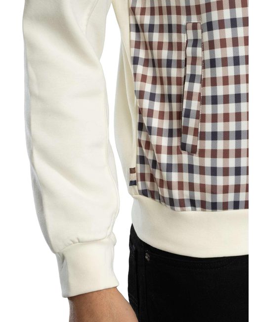 Aquascutum White Scuba Track Jacket for men