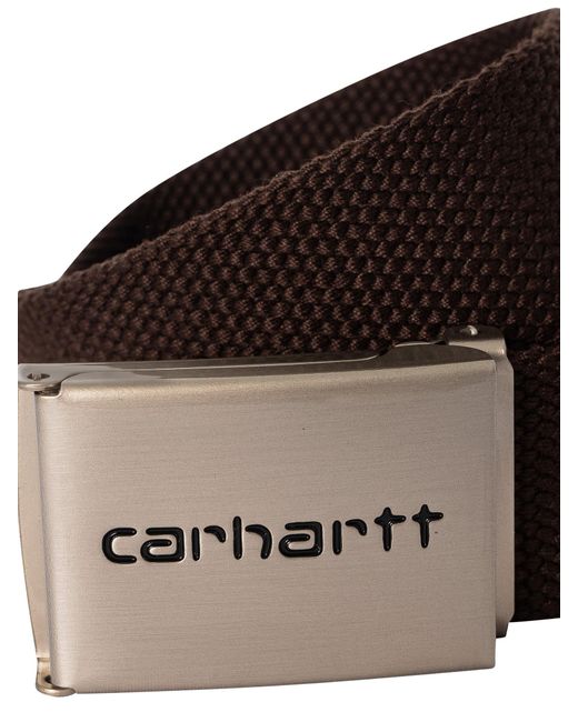 Carhartt Brown Logo Cip Belt for men