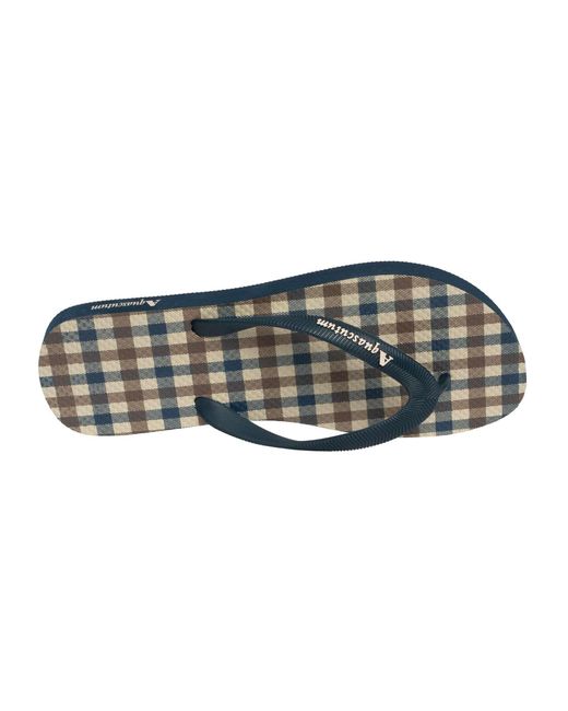 Aquascutum Blue Iconic Flip Flops for men
