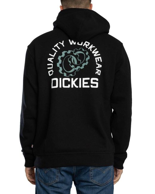 Dickies Black Payson Back Graphic Pullover Hoodie for men