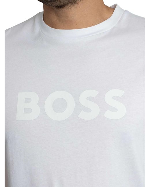 Boss White Te Logo T-shirt for men