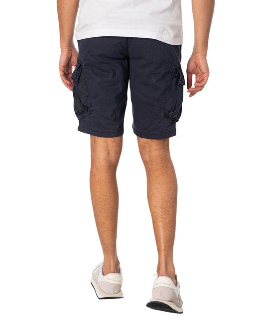 Superdry Blue Core Cargo Shorts for men