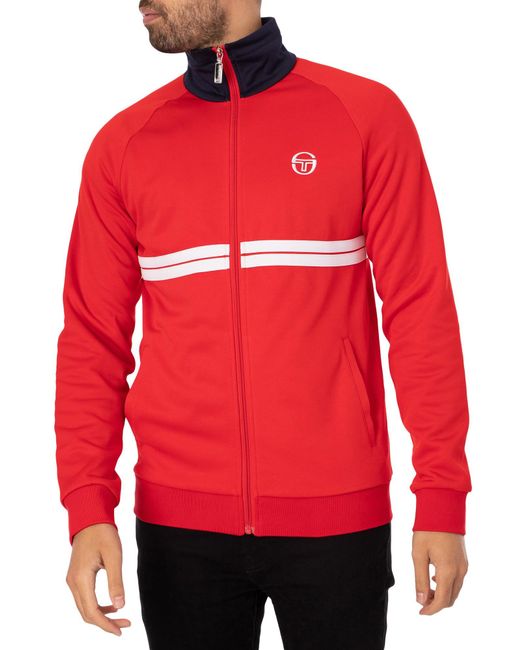 Sergio Tacchini Dallas Track Jacket in Red for Men Lyst