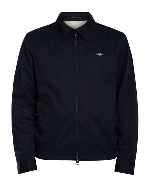 Gant Blue Cotton Windcheater Jacket for men