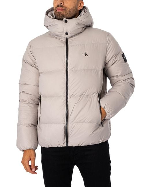 Calvin Klein White Down Puffer Jacket for men