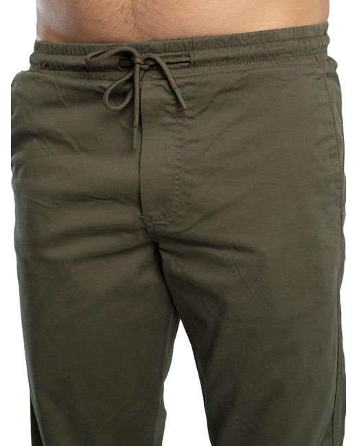 Jack & Jones Green Relaxed Kane Troy Cuffed Joggers for men