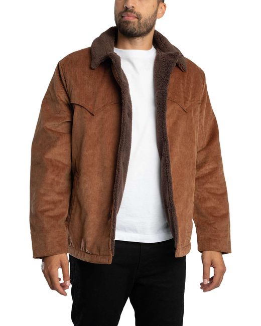 Levi's Brown Durham Cozy Short Jacket for men