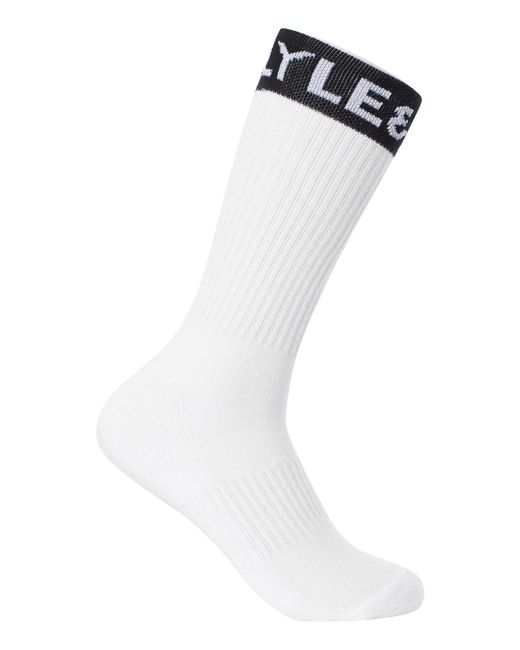 Lyle & Scott White 5 Pack Montrose Premium Socks for men