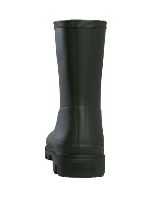 Hunter Green Downpour Short Wellington Boots for men