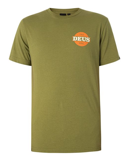 Deus Ex Machina Green Hot Streak T-shirt for men