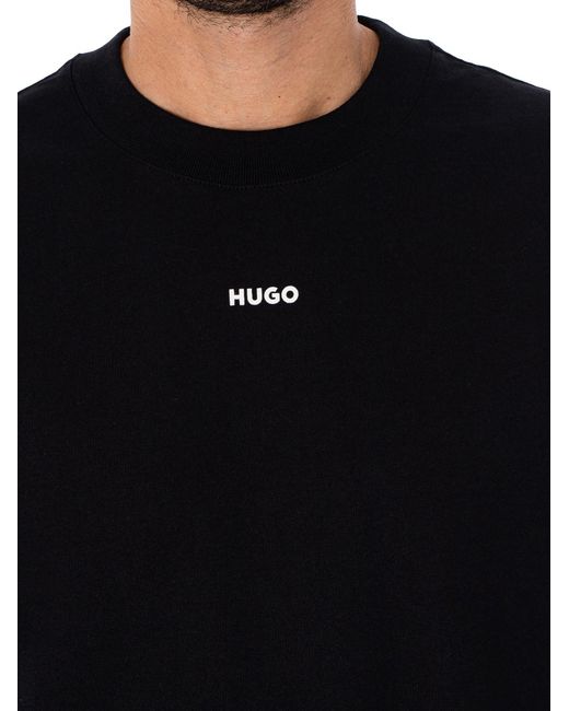 HUGO Black Dapolino T-shirt for men