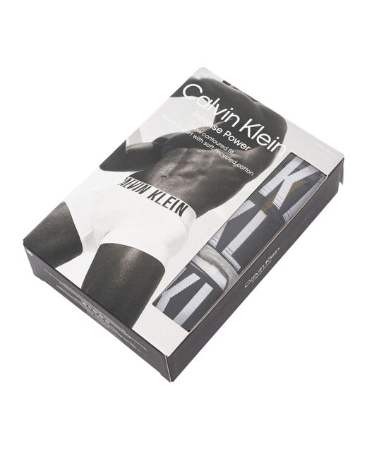 Calvin Klein S Pack Intense Power Trunks Black/grey/white Xl for men