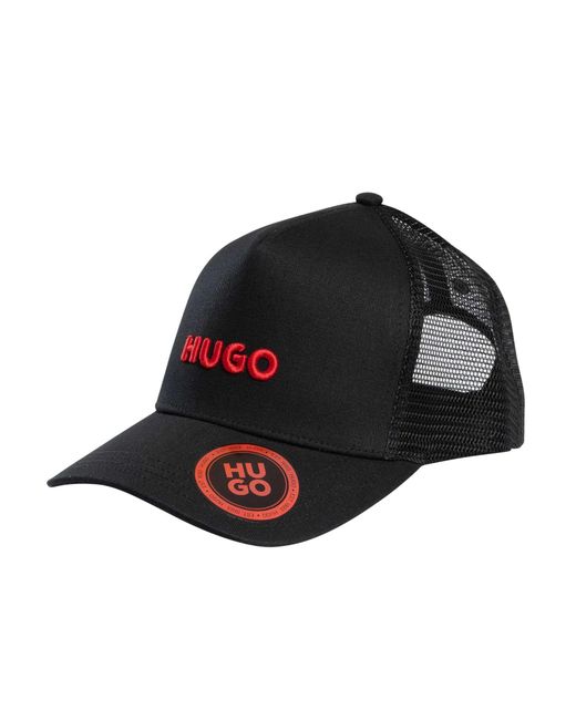 HUGO Black Marsel Trucker Cap for men